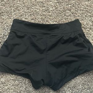nike shorts, black with white
